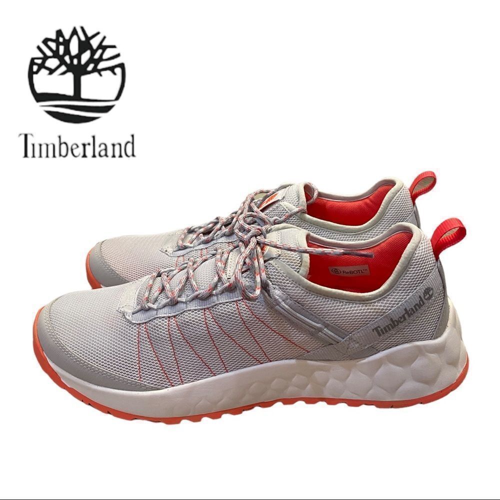NEW Timberland Women's Solar Wave Light Grey Mesh Sneakers 11